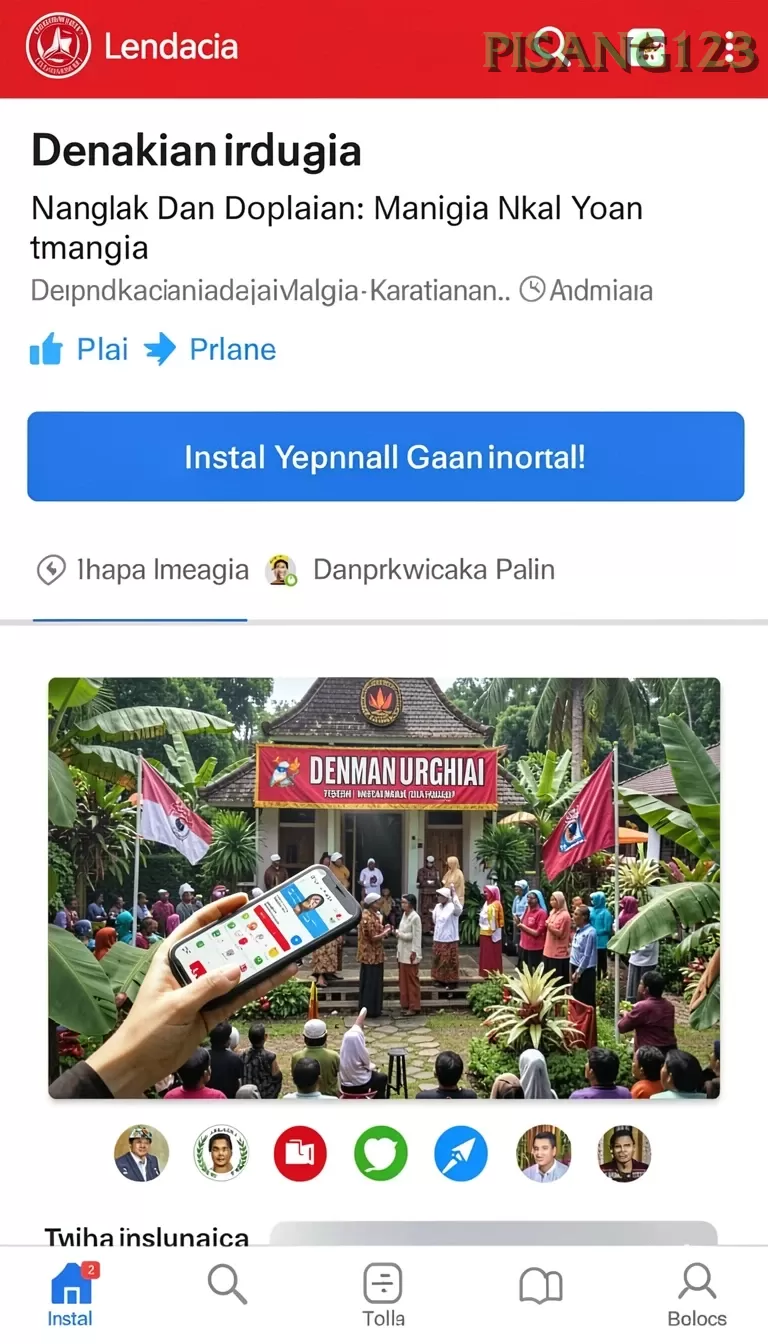 Cuplikan layar menu unduhan pisang123 untuk perangkat Android